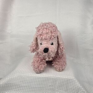 Webkinz Ganz Pink Poodle Dog Plush Stuffed Animal HM107 No Code Tag  8 Inch
